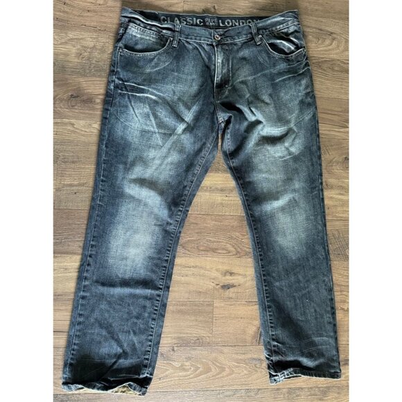 Pepe Jeans Baggy Loose Fit London Dark Wash Hip Hop Skater Mens 40 Vtg Y2K 40x32 - Picture 1 of 9